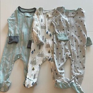 Cloud Island Woodland Adventure Baby Pajamas 3 pack Sz 3-6M NWOT